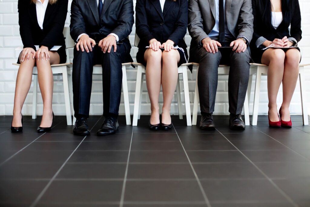 Stock image of interviewees